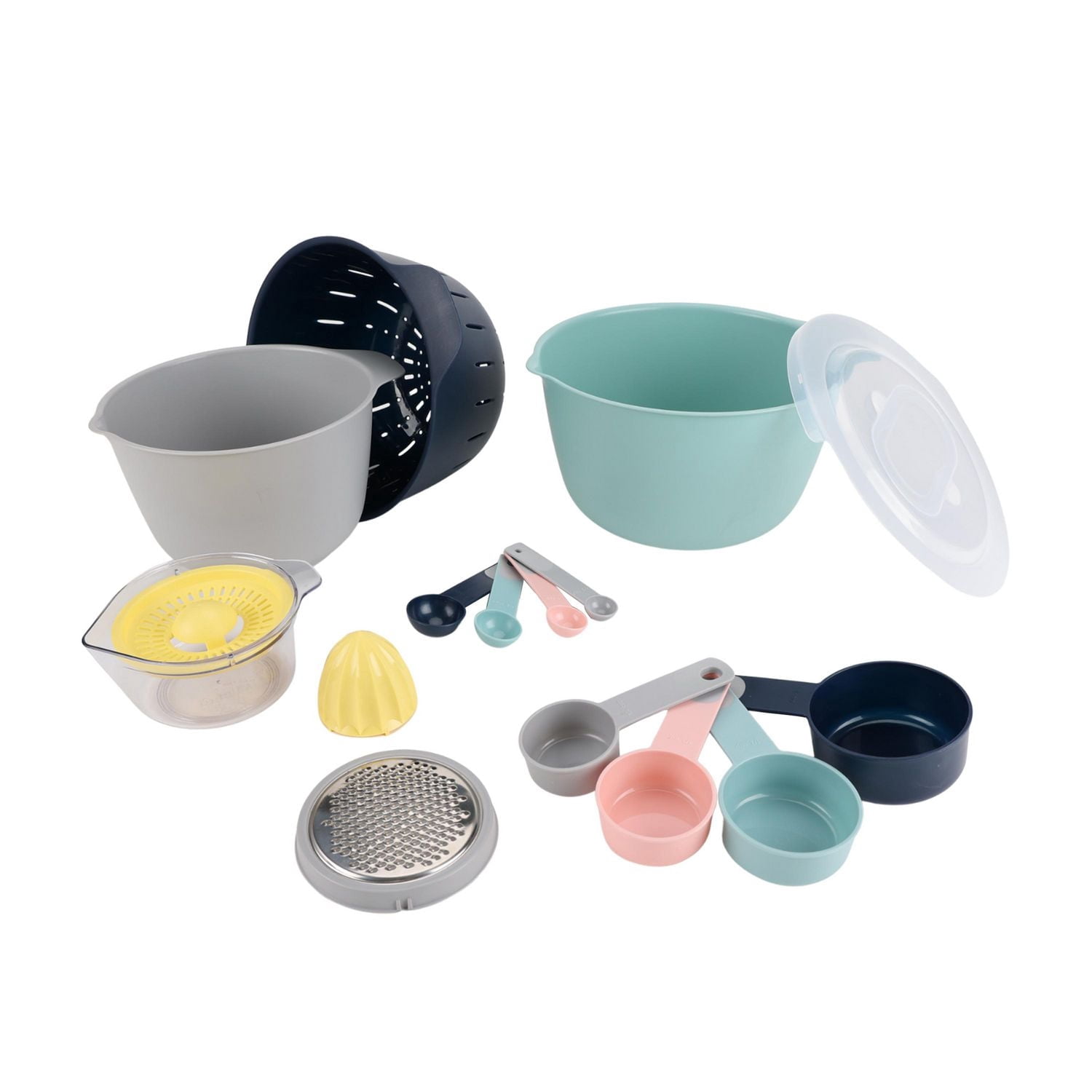 Ensemble de gadgets en plastique multicolore 17 pièces Mainstays
