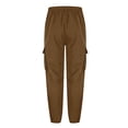 thumbnail image 3 of WRKEKC Cargo Pants for Men Pocket Patch Drawstring Multiple Pockets Straight Leg Work Pants Outdoor Fitness Pants for Active Wear, 3 of 5