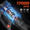 thumbnail image 3 of SENIX BLAE12-M 110 MPH at 700 CFM 12 Amp Corded Electric Handheld Leaf Blower, Variable Speed, Cruise Control, 3 of 10