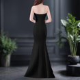 thumbnail image 3 of UPPADA Wedding Guest Dresses for Women One Shoulder Ruched Formal Evening Dress Wrap Ruffle Hem Dress Halter Bodycon Maxi Dress High Waist Party Prom Gown Cocktail Dress Clearance on sale, 3 of 4