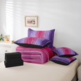 thumbnail image 4 of YST Gradient Ombre King Comforter Set, 7-Piece, Wave Lines Dots, Modern Abstract, 4 of 4
