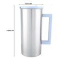 thumbnail image 4 of Stainless Steel Multi-Purpose Water Pitcher with Lid 1800ml, 4 of 5