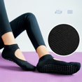 thumbnail image 3 of Ladies' Solid Color Backless Grip Socks Yoga Ankle Sports Socks Ladies' Anti Slip Slippers Socks, 3 of 3