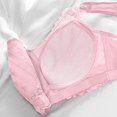 thumbnail image 3 of Virmaxy Soutien-Gorge Sans Fil pour Femmes Aguichant Grande Taille Mince en Dentelle Soutien-Gorge Rassemblant Sans Armature Confortable Fixe Ajustable Collection de Poitrine Coton Rose m, 3 of 7