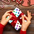 thumbnail image 2 of Foil Wrap Paper with Striped Patterns and Festive Birthday Lettering for Celebrations and, 2 of 6