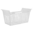 thumbnail image 1 of OFFIGAM Plastic Storage Basket Chest Freezer Organization White Drainage Holes for Cleaning 1Pack, 1 of 8