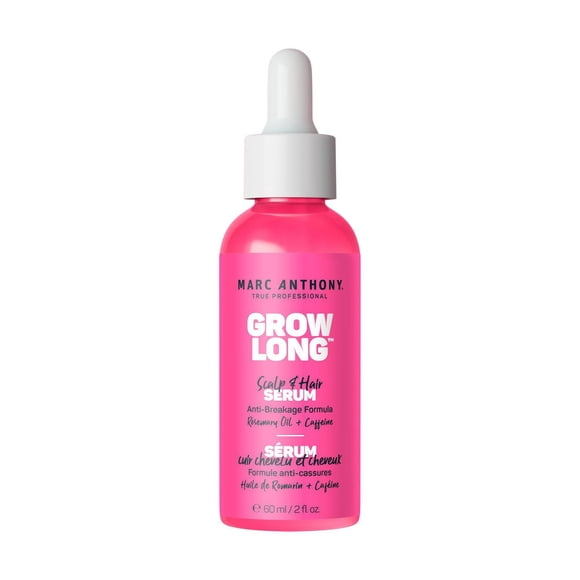 Marc Anthony® Grow Long™ Hair & Scalp Serum - Anti-Breakage Formula - Rosemary Oil & Caffeine - For All Hair Types - 2 Fl Oz