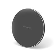 Mistaha Portable Aluminum Alloy Ultra-thin Round Shape Qi Standard Wireless Charger 10W Fast Charging Pad