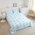 thumbnail image 4 of Erosebridal Dreamy Bowknot Bedding Toddler Comforter Set for Teens, Cartoon Down Comforter, Princess Style Decor, Reversible, 4 of 7