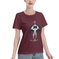 thumbnail image 2 of T-Shirt Basique à Manches Courtes pour Femme une Pièce Grand Ours, 2 of 6
