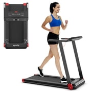 Costway Folding Electric Treadmill Compact Walking Running Machine w/APP Control Speaker