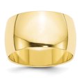 thumbnail image 1 of 10KY 12mm Half Round Band Size 6 Size 6, 1 of 3