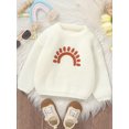 thumbnail image 4 of FOCUSNORM Chandail Tricoté pour Bébé Garçon Fille Sun Embroidery Col Rond Manches Longues Pull pour Automne Hiver, 4 of 9