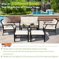 thumbnail image 4 of Gymax Ensemble de Conversation pour Patio en Rotin 7 Pcs avec Coussins et Housse Imperméable, 4 of 9