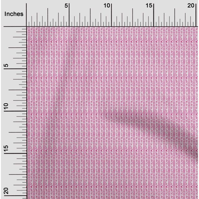 oneOone Polyester Lycra Fabric Stripe|Leaves & Floral Block Fabric Prints By Yard 56 Inch Wide