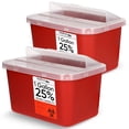 thumbnail image 1 of Oakridge Products Large Sharps Container for Home Use and Professional 1 Gallon (2-Pack), Biohazard Needle and Syringe Disposal, Pop Up Lid, CDC Certified, 1 of 4
