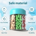 thumbnail image 5 of Seven Days Pill Storage Box Black A, 7 Day Organizer Weekly Am/ Box with 14 Compartments Portable Travel Case, 2025 Summer Clearance Sale 15% Off, 5 of 5