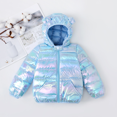 thumbnail image 1 of PatPat Toddler Boy/Toddler Girl 3D Ear Design Metallic Quilted Cotton-Padded Jacket, 1 of 6