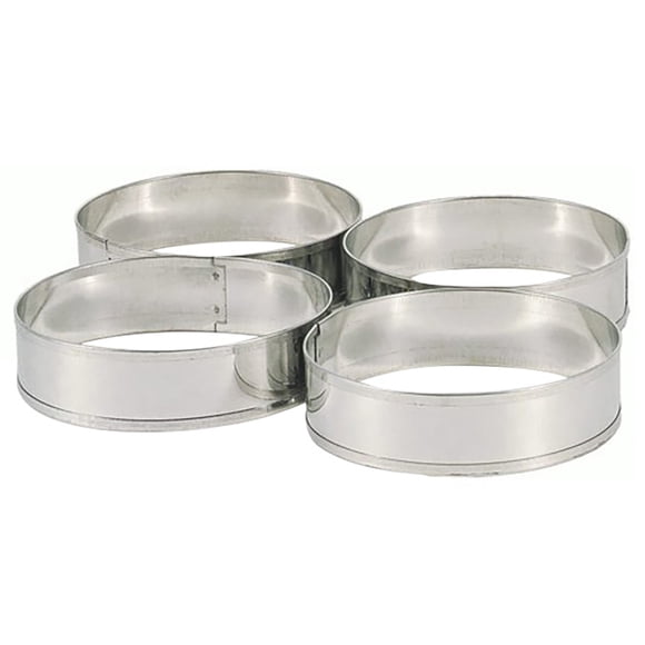 Binwennn Stainless Steel Cake Ring Round Tower Ring Tart Ring Tart Crust Bread Household Hamburger Baking Sheets for Oven Nonstick Paper Ceramic Bakeware Set Silicone Baking Mat Sheets Silicone