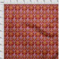 thumbnail image 3 of oneOone Tissu Polyester Lycra Rayé & Paisley Imprimé Ikat pour Couture Largeur 56 Pouces, 3 of 4