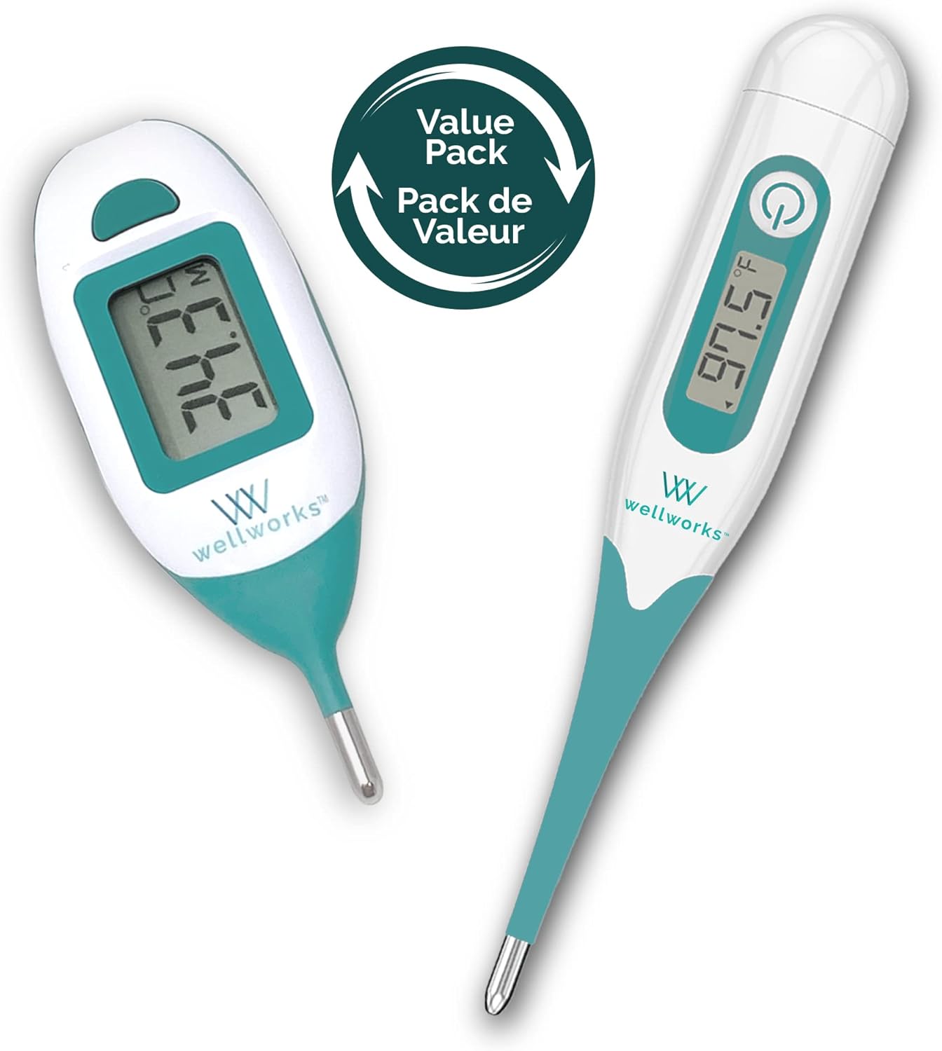 Wellworks™ Combo Rapid Alert Rectal & 3in1 Digital Thermometer | Ages 0 months +