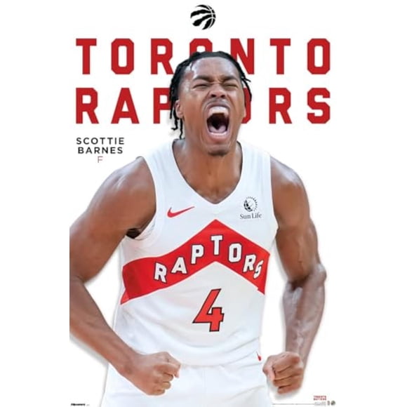Refurbished Trends International NBA Toronto Raptors Scottie Barnes Feature Series 25 Wall Poster, 34 in x 22.4 in, Unframed