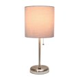 thumbnail image 4 of LimeLights Stick Lamp with USB charging port and Fabric Shade, 4 of 7