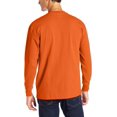 thumbnail image 2 of Dickies T-Shirt à Manches Longues pour Homme, Col Ras du Cou, Poids Lourd, 3T, Orange, 2 of 2