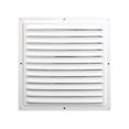 thumbnail image 1 of Grille d'Aération Couverture d'Aération Grille Carrée Alliage d'Aluminium Blanc Couverture de Ventilation Air 25 cm, 1 of 6