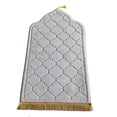 thumbnail image 4 of Embossing Process Muslim Prayer Rug Colorfast and Washable Prayer Mat for Effectively Protecting Knees - Black, 4 of 4