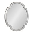 thumbnail image 1 of Kate and Laurel Susannah Miroir Rond à Bord Festonné, 28, Argent, Miroir Arrondi pour Déclaration, 1 of 8