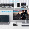 thumbnail image 2 of JIAHAOO USB 3.0 HD KVM Switch 4K 60Hz 2 in 1 Out for Dual Systems Metal Shell Plug and Play Quick Switching Peripheral Control, 2 of 10