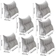 thumbnail image 2 of NAOJIE Triangular Wedge Pillow Queen,Backrest Positioning Support Cushion for Sitting in Bed,Back Rest Removable Reading Pillow Headboard Pillow Full Size(Dark Gray,L), 2 of 3