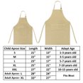 thumbnail image 2 of TOPTIE Tabliers de Cuisine en Toile de Coton pour Enfants et Parents et Ensemble de Toque de Chef, 2 of 7