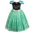 thumbnail image 1 of HAWEE Robe de Princesse pour Filles Costume d'Anna - Robe de Fête d'Anniversaire Halloween, 1 of 7