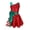 Red, variant on Jhaoyu Kids Girls Christmas Dance Dress Sleeveless Ballet Tutu Figure Ice Skating Dress Green 4