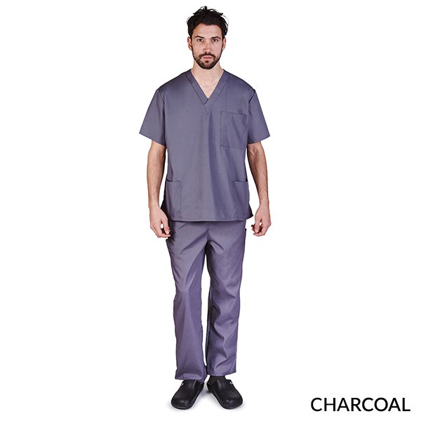 M&M SCRUBS Men's Scrub Set Medical Scrub Top and Pants