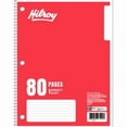 thumbnail image 1 of Hilroy® Coil Notebooks 3 Hole with Margin 1 Subject, 10-½ X 8, 80 Page, Red, 1 Subject Notebook, 1 of 3