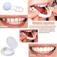 thumbnail image 4 of Snap On False Teeth Upper Lower Dental Veneers Dentures Tooth Cover Set-m.1832_High-quality, 4 of 4