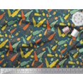 thumbnail image 2 of Soimoi Polyester Crepe Fabric Bottle & Wine Glass Bar Printed Fabric 1 Yard 52 Inch Wide, 2 of 5