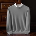 thumbnail image 2 of cfhntfmh Sweaters for Men Soft Crewneck Basic Thermal Shirts Comfy Long Sleeve Knitted Pullover Sweaters Fall Winter Loungewear, 2 of 6