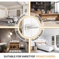 thumbnail image 2 of Matte Door Handles Interior Knurled Privacy Door Handles Heavy Duty Door Lever for Bedroom or Bathroom Reversible Keyless for Left Right Handed Doors AM, 2 of 7