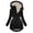 Black, variant on Meichang Sherpa Fleece Lined Parkas Jackets Women Hoodies Coats with Zipper Drawstring Waist Overcoats Thicken Cardigan Jackets Slim Fit Winter Thermal Petite Parkas