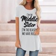 thumbnail image 2 of Pompotops Femmes Mode Casual Chemises d'Impression Manches Courtes Tee-Tops Tunique Blouse, 2 of 4