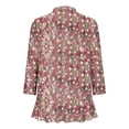thumbnail image 4 of Pisexur Womens Jacket Open Front Cardigans Plus Size Jackets Coats Fall Jackets Women's Non Positioning Printed Fashionable Loose Lace Cardigan Top, 4 of 4