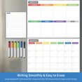 thumbnail image 4 of Fridge Magnetic Dry Erase Calendar Whiteboard Fridge Magnet Flexible Daily Message Stickers Included Monthly Weekly Daily Calendar Whiteboard 5 Board Pen 1 Eraser for Organizer, 4 of 7