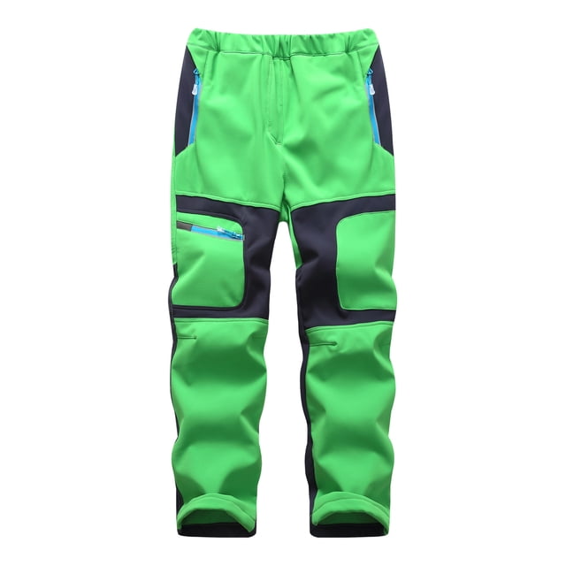 TopLLC Pantalon de Ski de Neige pour Enfants Imperméable Pantalon de Randonnée Extérieur Chaud Doublé en Molleton