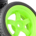 thumbnail image 3 of 4 Pièces RC Pneus de Voiture 1/16 1/14 Modèle Accessoires Remplacement Pièces de Voiture Roues de Pneus Modifiées pour Wltoys Garçons Escalade, Vert, multi, 3 of 4
