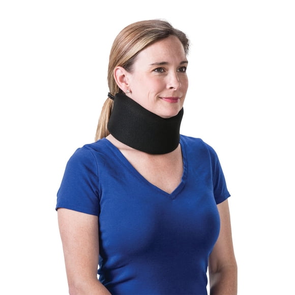 Core Products Orthèse de Soutien Cervical en Mousse pour le Cou - Noir, Petit - Encoche de 2 Pouces du Menton au Sternal