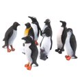 thumbnail image 1 of Set of 8PCS Kids Animals Educational Props Fun Penguin Animal Model Figure Toy Gift Black and .5cm, 1 of 8